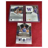 (3) Jaden McDaniels Rookie Cards - One Mosaic Prizm