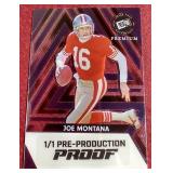 Press Pass Premium Joe Montana Pre-Production Proof - 1/1