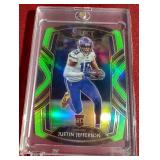 2020 Select Club Level Justin Jefferson Green Die-Cut Prizm Rookie Card