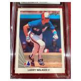 1990 Leaf Larry Walker Rookie Card - CGC 9