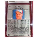 1990 Leaf Larry Walker Rookie Card - CGC 9