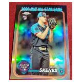 2024 Topps Chrome Paul Skenes Refractor Rookie Card