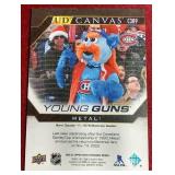 2022-23 Upper Deck Canvas Metal! Black & White Young Guns Mascot Rookie