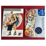 (2) Basketball Game-Used Jersey Cards - #d HOFer