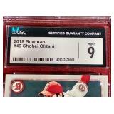 2018 Bowman Shohei Ohtani Rookie Card - CGC 9