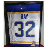Autographed Rob Ray Buffalo Sabres Jersey in Shadowbox - W/COA