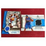 (2) Basketball Game-Used Jersey Cards - Ben Wallace & Rasheed Wallace