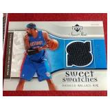 (2) Basketball Game-Used Jersey Cards - Ben Wallace & Rasheed Wallace