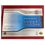 (2) Basketball Game-Used Jersey Cards - Ben Wallace & Rasheed Wallace