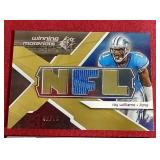 (3) #d Football Game-Used Jersey Cards