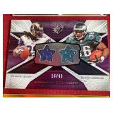 (3) #d Football Game-Used Jersey Cards