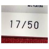 (3) #d Football Game-Used Jersey Cards