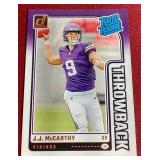 2024 Donruss J.J. McCarthy Rated Rookie Card