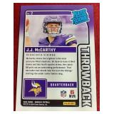 2024 Donruss J.J. McCarthy Rated Rookie Card