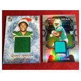(2) Football Rookie Patch Cards
