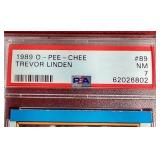 1989 O-Pee-Chee Trevor Linden Rookie Card - PSA 7