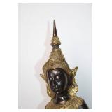 Bronze Thai Dancer Statue with Intricate Detailing