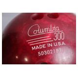 Columbia 300 Bowling Ball with Brunswick Carrying Bag