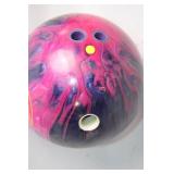 Pink and Purple Swirl Bowling Ball - Karma Model