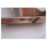 Rustic Wooden Bird Feeder with Hinged Roof