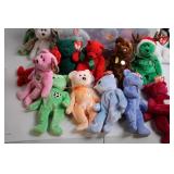 Collection of TY Beanie Babies Bears with Assorted Designs