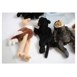 Collection of Assorted TY Beanie Babies Plush Toys
