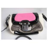 Brighton Leather Shoulder Bag with Multicolor Design