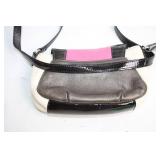 Brighton Leather Shoulder Bag with Multicolor Design