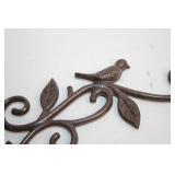 Decorative Iron Corner Wall Brackets with Bird Design