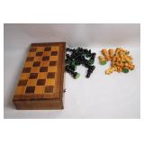 Wooden Folding Chess Set