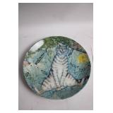 The Sniffer Limited Edition Cat Art Plate by Zoe Stokes
