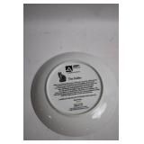 The Sniffer Limited Edition Cat Art Plate by Zoe Stokes