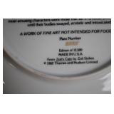 The Sniffer Limited Edition Cat Art Plate by Zoe Stokes