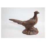 Vintage Hand-Carved Wooden Pheasant Figurine