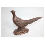 Vintage Hand-Carved Wooden Pheasant Figurine