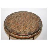 Vintage Round Decorative Metal Side Table