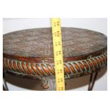 Vintage Round Decorative Metal Side Table