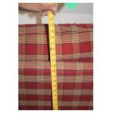 Plaid Pattern Upholstered Armchair