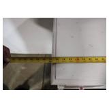 White 3-Drawer Dresser with Floral Knobs