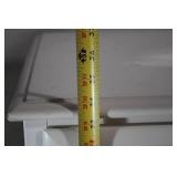 White 3-Drawer Dresser with Floral Knobs