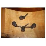 Antique Wooden Sideboard with Carved Details and Mirror