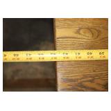 Antique Wooden Sideboard with Carved Details and Mirror