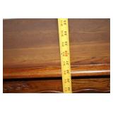 Vintage Carved Wood Console Table with Floral Accents