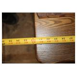 Antique Oak Sideboard Cabinet with Decorative Toprail