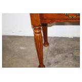 Vintage Wooden Writing Desk with Two Drawers