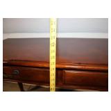 Vintage Wooden Writing Desk with Two Drawers