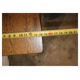 Vintage Wooden Side Table with Magazine Rack