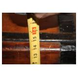 Vintage Wooden Steamer Trunk with Metal Accents