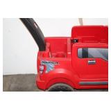 Red Little Tikes Raptor Ride-On Toy Truck with Steering Handle