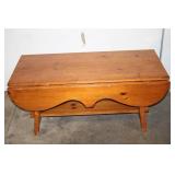Rustic Pine Drop-Leaf Table